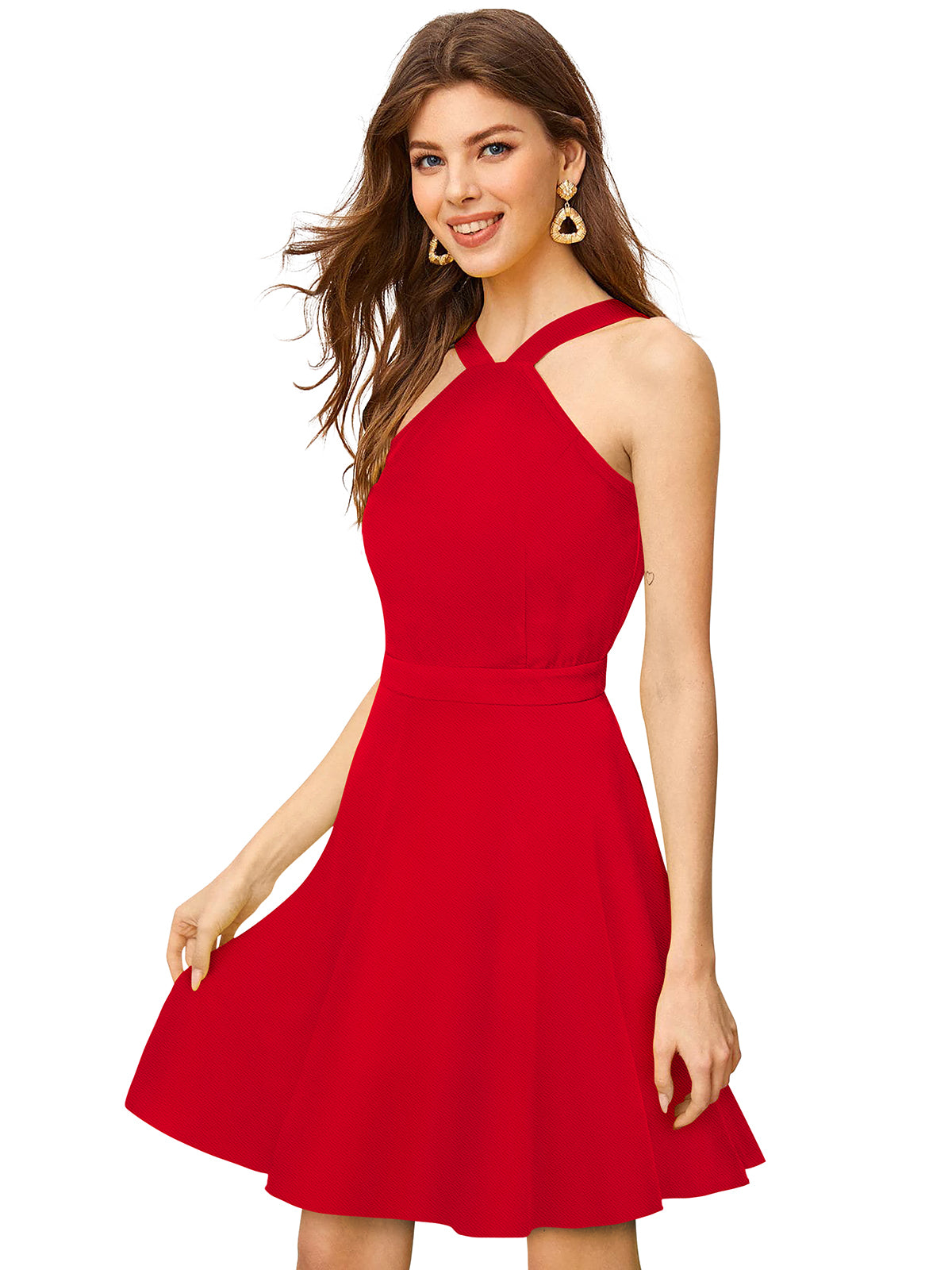 Stylish One piece Party Wear Red
